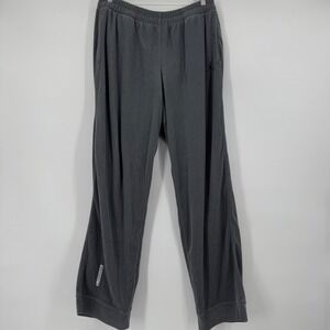 Nike Air Jordan Mens Gray Fleece Sweatpants Large Jumpman Logo Drawstring